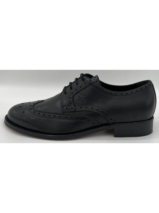 Brooks Brothers Wingtip Oxford Dress Shoes Black Leather Size 9 Made in Italy main image 8
